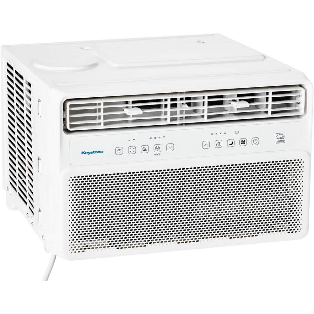 Keystone 12,000 BTU White Window Air Conditioner with Remote