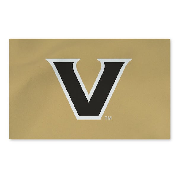 Vanderbilt Commodores NCAA Logo Washable Rug 20 in. x 32 in Area Rug