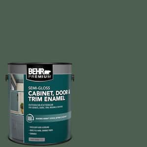 1 gal. #N400-7 Vine Leaf Semi-Gloss Enamel Interior/Exterior Cabinet, Door & Trim Paint