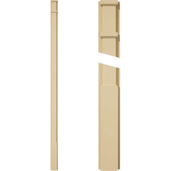 Ekena Millwork 2 in. D x 4 in. W x 96 in. L Primed Polyurethane Pilaster 1- Pack