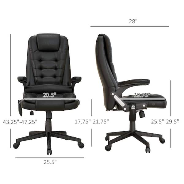 Executive Mid Back Pillow Top Chair Black - Boss Office Products : Target