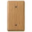 AMERELLE Contemporary 1 Gang Duplex Wood Wall Plate - Light Oak 901DL