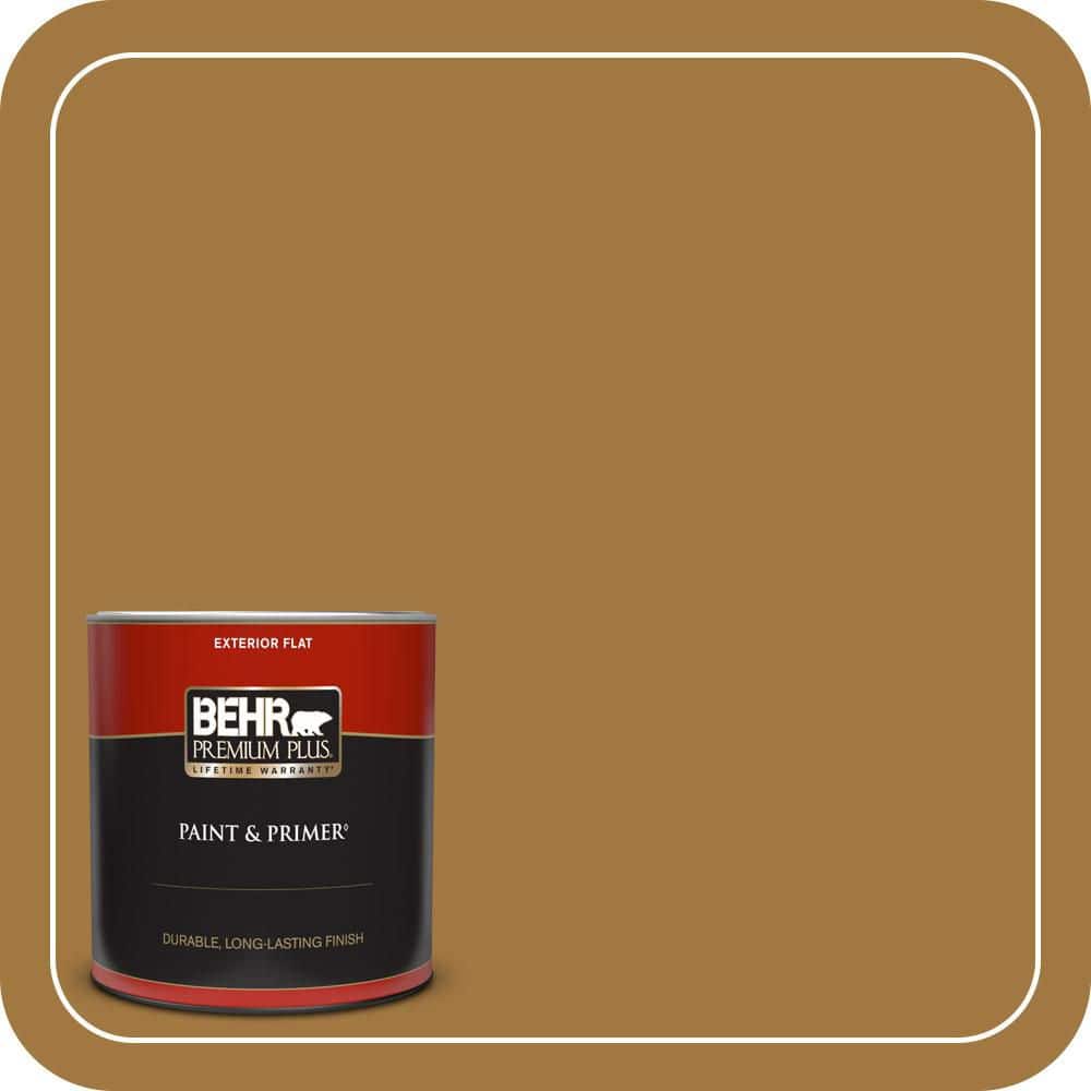 1 qt. #310F-6 Goldenrod Tea Flat Exterior Paint & Primer price history on PriceWatchPro