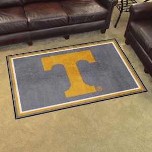 Tennessee Volunteers Gray 4 ft. x 6 ft. Plush Area Rug