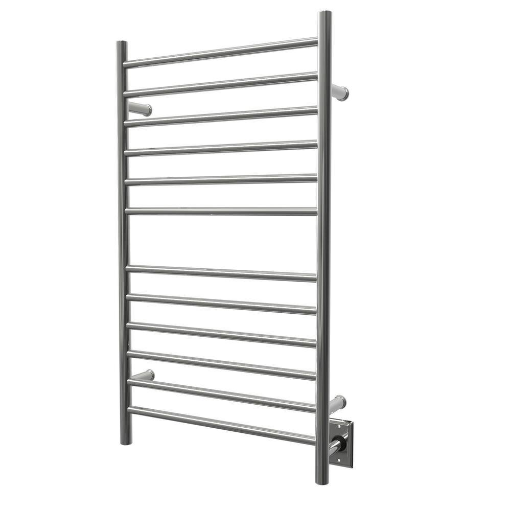 Radiant Polished Nickel Large Wall Mount Electric Towel Warmer