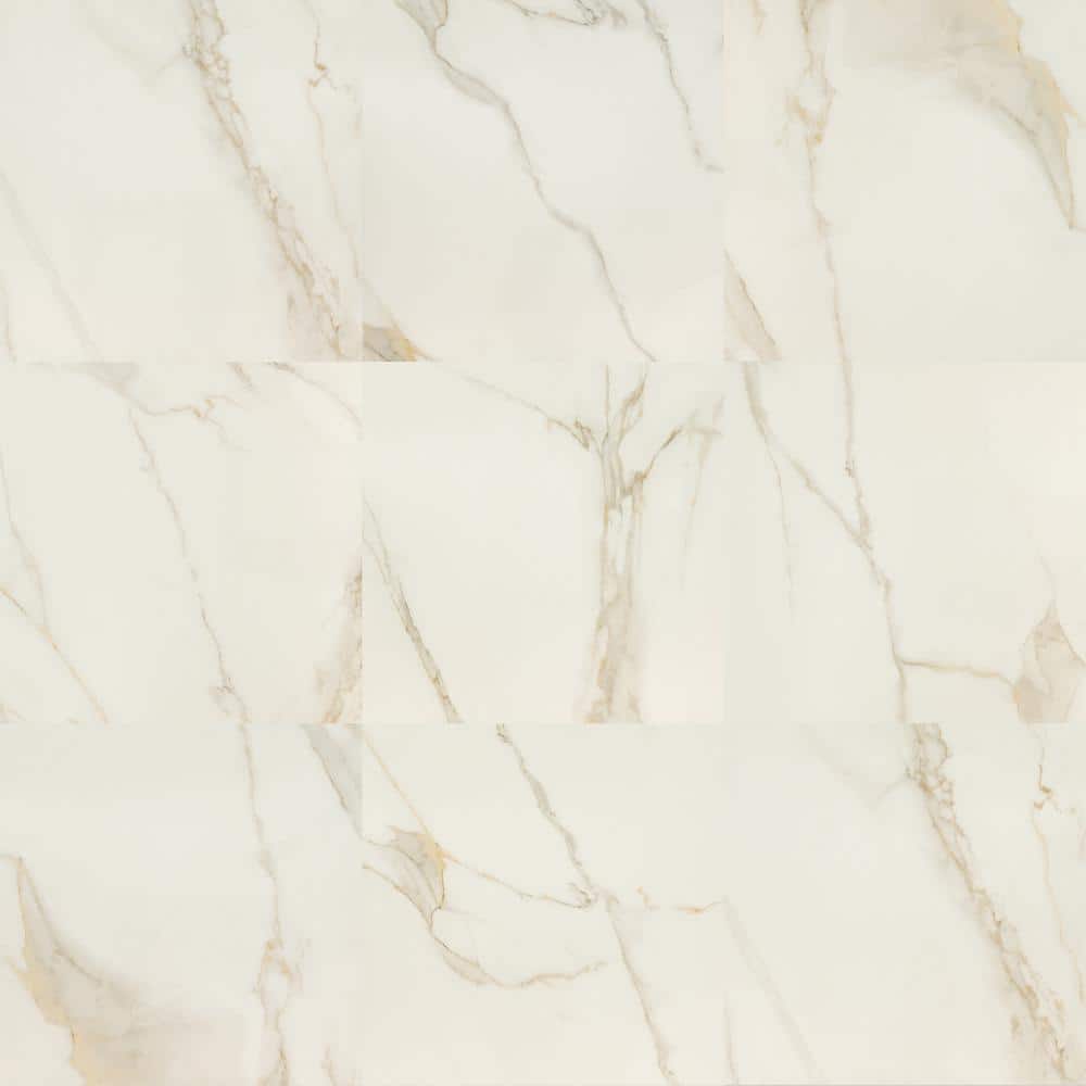 MSI Calacatta Kofi White 35 in. x 35 in. Polished Porcelain Floor and Wall Tile (17.01 sq. ft./Case) -  NHDCALKOF3535P
