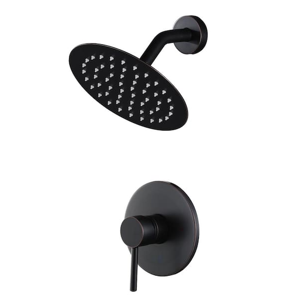 AVITAS Single Handle 1-Spray Shower Faucet 1.8 GPM with Pressure Balance Valve in Oil Rubbed Bronze