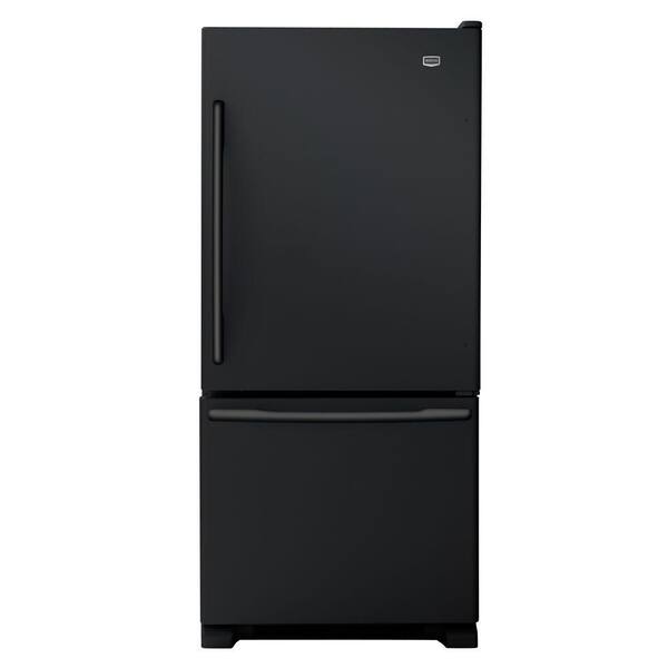 Maytag EcoConserve 30 in. W 18.5 cu. ft. Bottom Freezer Refrigerator in Black-DISCONTINUED