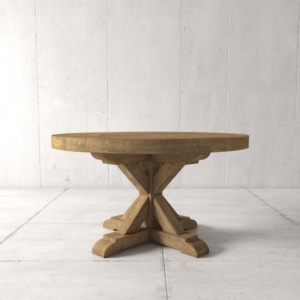 Urban Woodcraft Madera 48 in. Natural round Dining Table