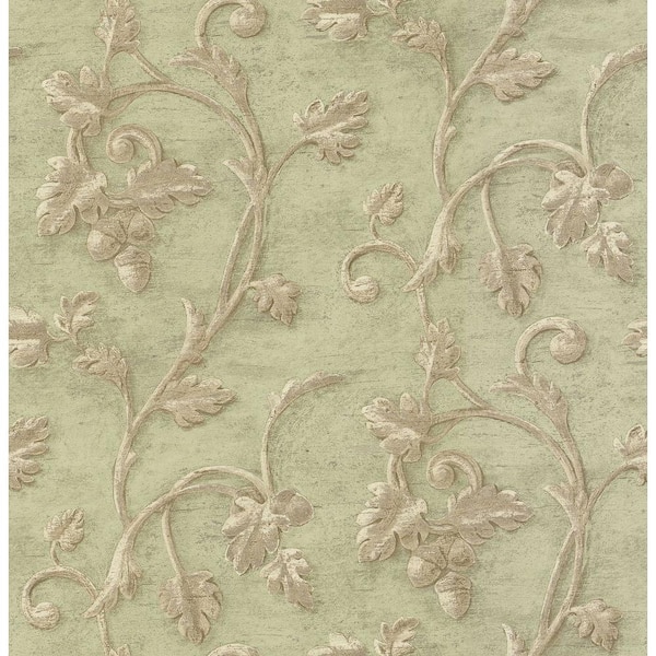 Brewster Scroll Print Paper Strippable Wallpaper (Covers 56.38 sq. ft.)