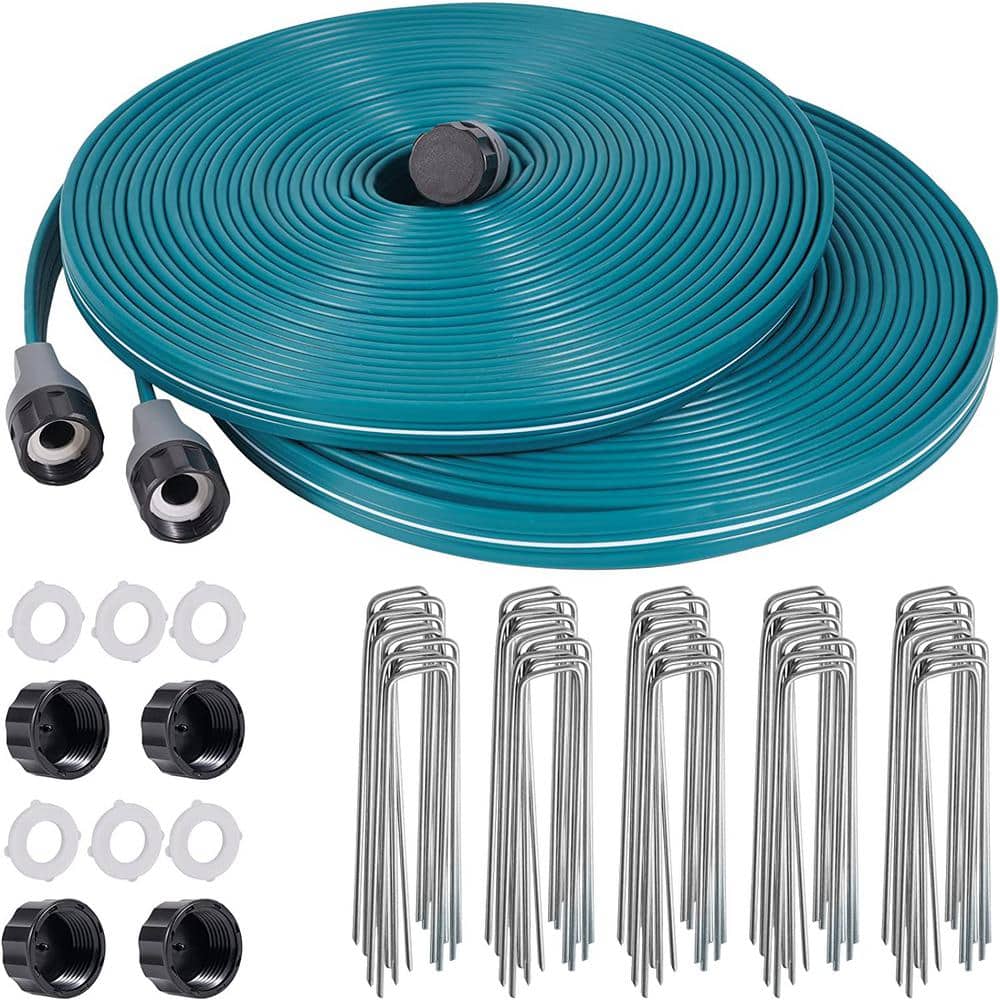 1/2 in. x 50 ft. Sprinkler Soaker Hose 2-Pack for Garden Lawn Watering Hose