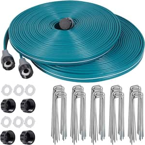 1/2 in. x 50 ft. Sprinkler Soaker Hose 2-Pack for Garden Lawn Watering Hose with Conncect End and Hose Stakes, Standard