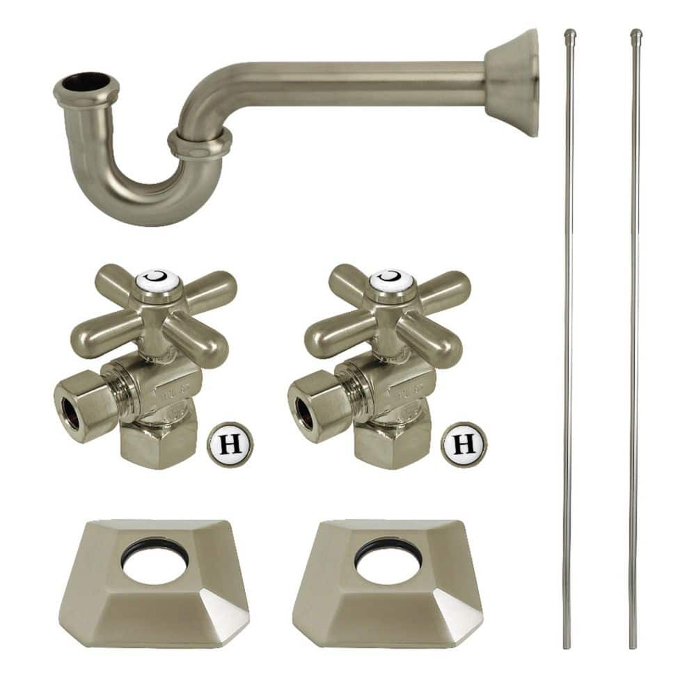 Trapeze Transitional Made of Brass Plumbing Sink Trim Kit with P-Trap in Brushed Nickel price history on PriceWatchPro