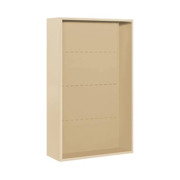 Salsbury Industries 3800 Series 32.25 in. W x 49.125 in. H Surface Mounted Enclosure for Salsbury 3713 Double Column Unit in Sandstone