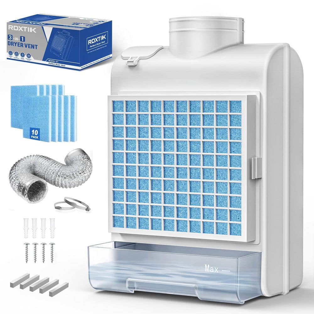 3-in-1 Indoor Dryer Vent Kit, 10 Pcs Polyester Filters for 4 Layer Purification System, Stainless Steel Screen Filter price history on PriceWatchPro