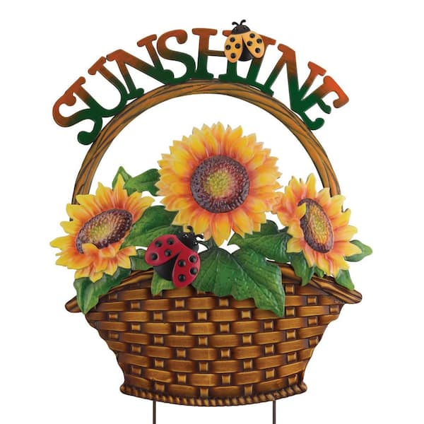 Basket Flower Stake-Sunshine