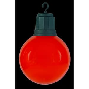 13 in. 2-Light LED Red Light-Up Christmas Ornament