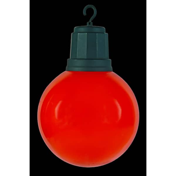Home Accents Holiday 13 in. 2-Light LED Red Light-Up Christmas Ornament