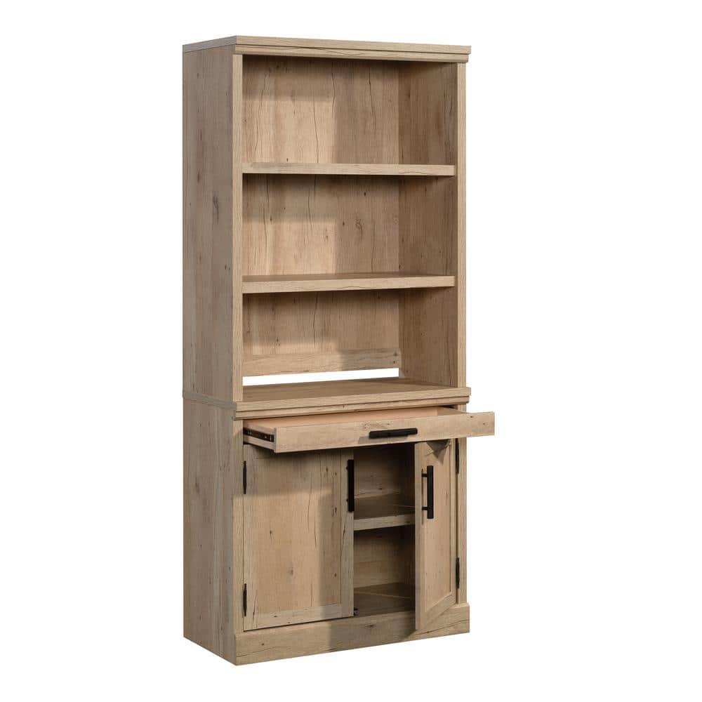 Prime Oak 2-Door Office Storage Cabinet with Adjustable Shelf