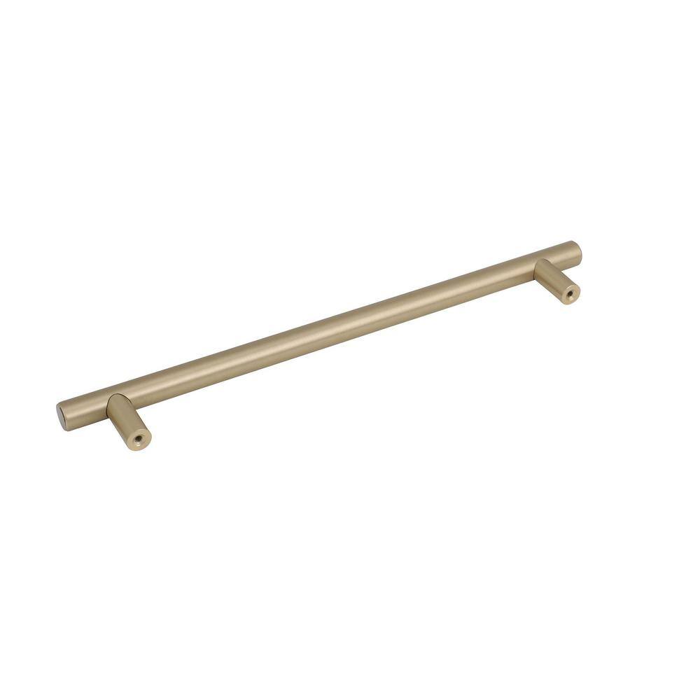 Golden Champagne 14.63" Modern Bar Pull with Mounting Hardware