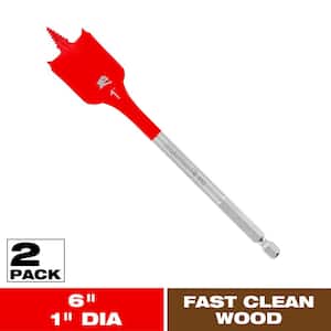 1 in. x 6 in. SPEEDemon High Speed Steel Spade Drill Bit (2-Piece)