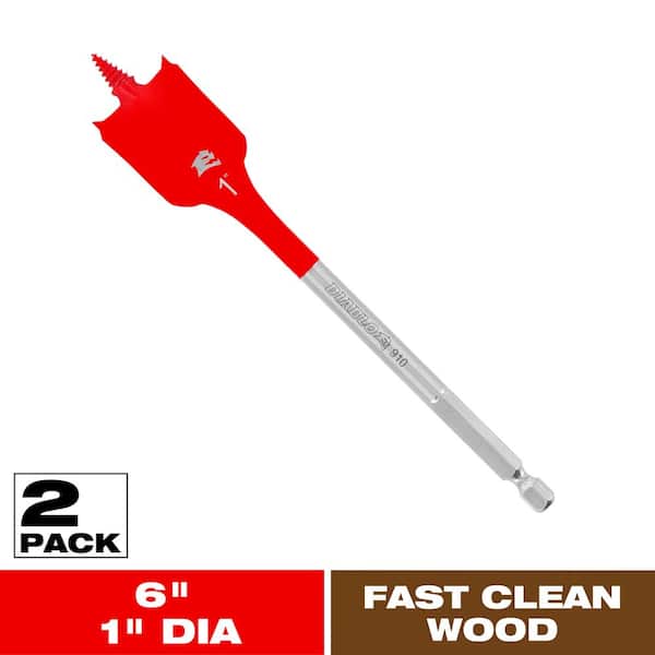 1 in. x 6 in. SPEEDemon High Speed Steel Spade Drill Bit (2-Piece)