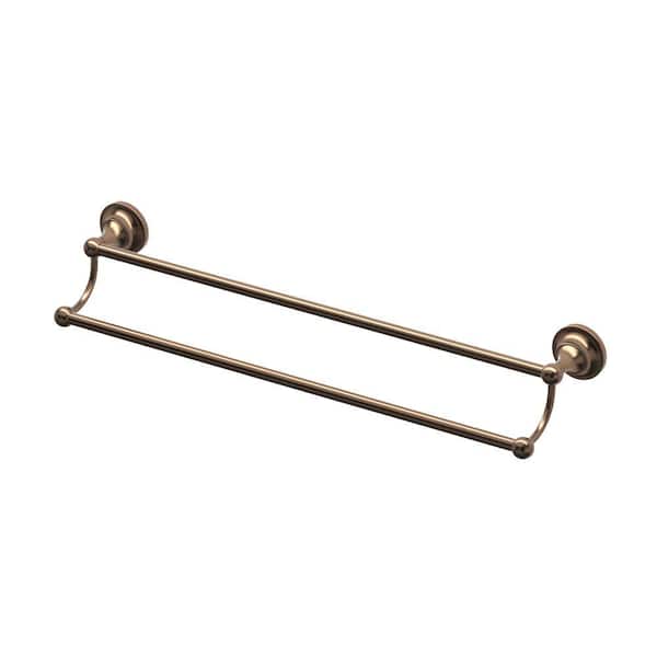 Gatco Tiara 24 in. Double Towel Bar in Bronze