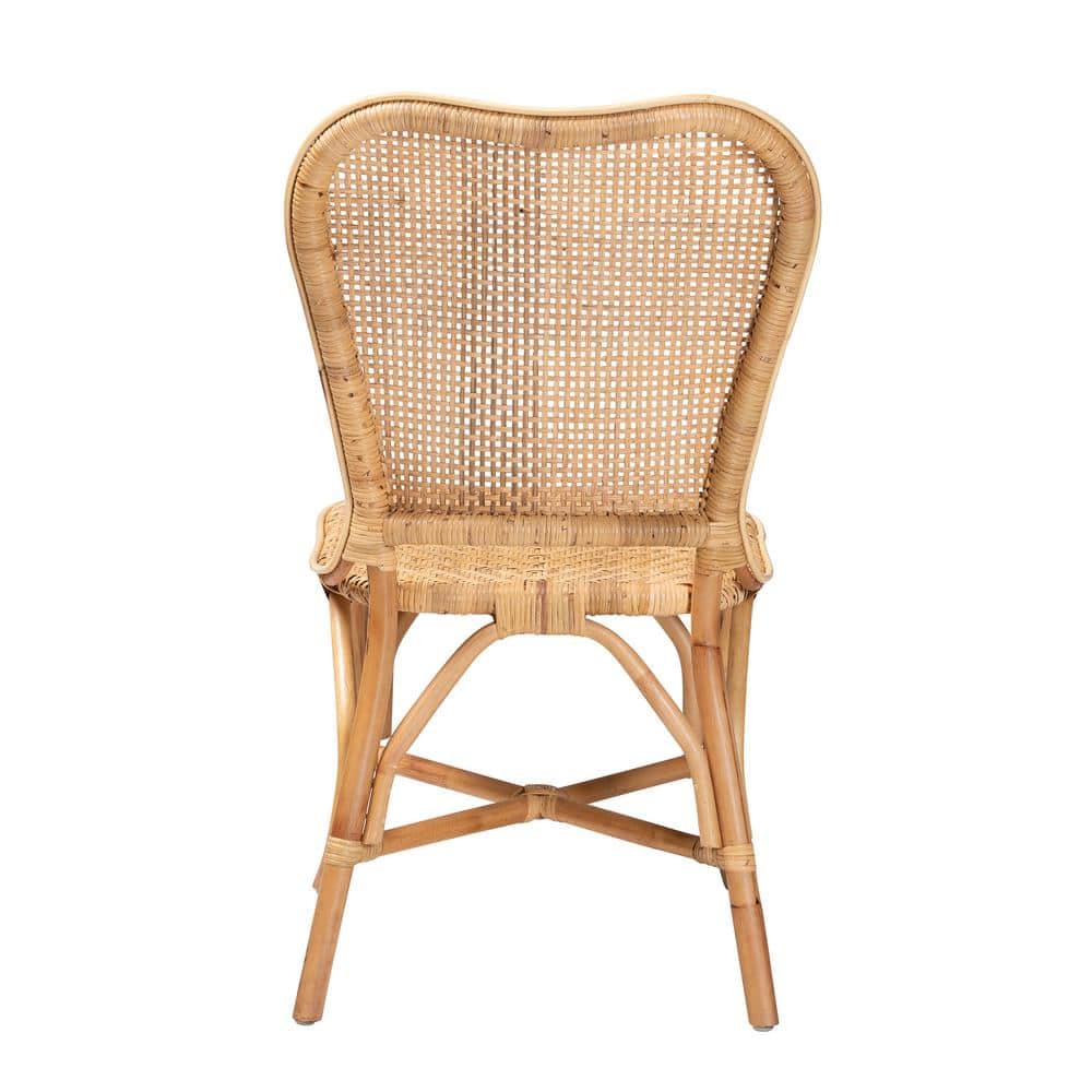 Bohemian Bliss Natural Rattan and Cane Side Chair
