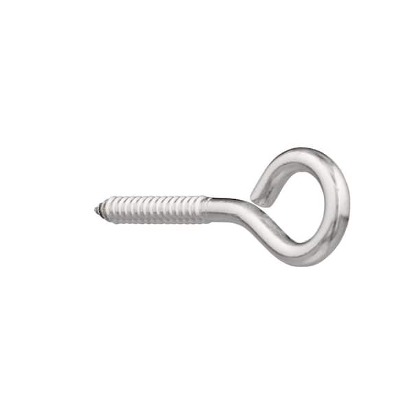 Everbilt 5/16 in. x 4-1/4 in. Stainless Steel Screw Eye 803684 - The Home  Depot