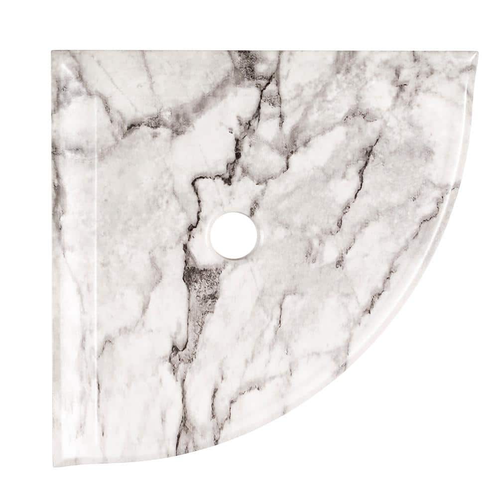 Sauna White 7.5 in. x 7.5 in. Matte Resin Wall Mount Corner Shelf Tile price history on PriceWatchPro