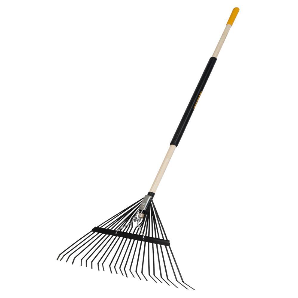 22-Tine Steel Leaf Rake Smooth Raking Action Black 1-Piece price history on PriceWatchPro