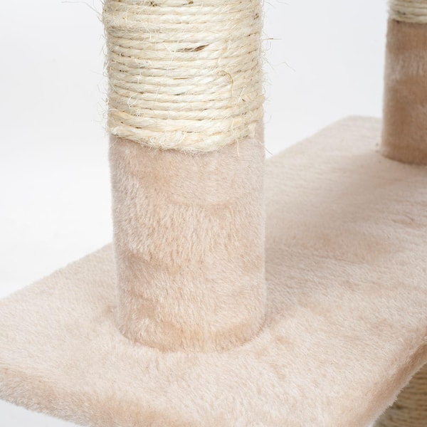 Petmaker 66.25 in. Beige Skyscraper Sleep and Play Cat Tree 80