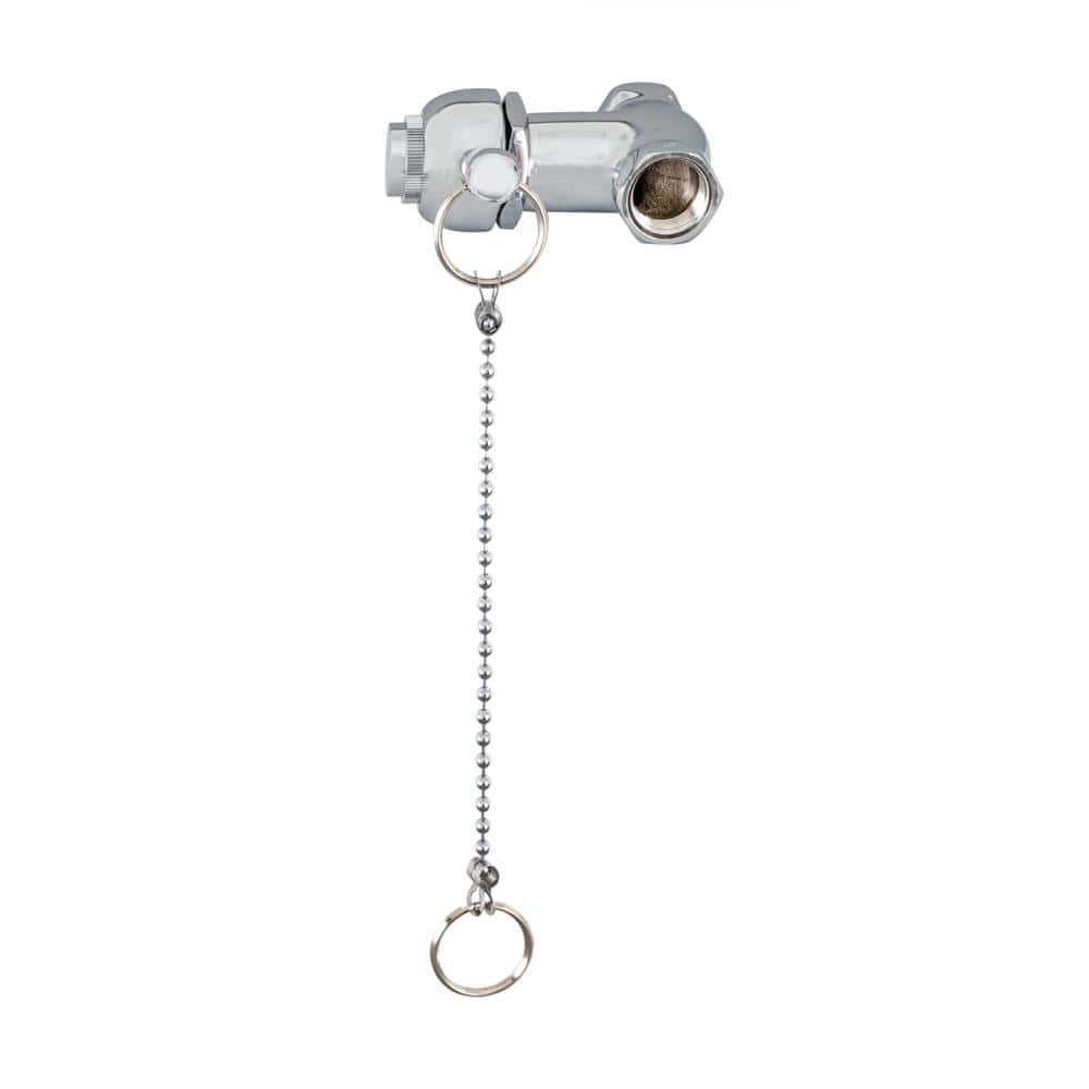 Chrome Brass Self-Closing Pull Chain Shower Valve