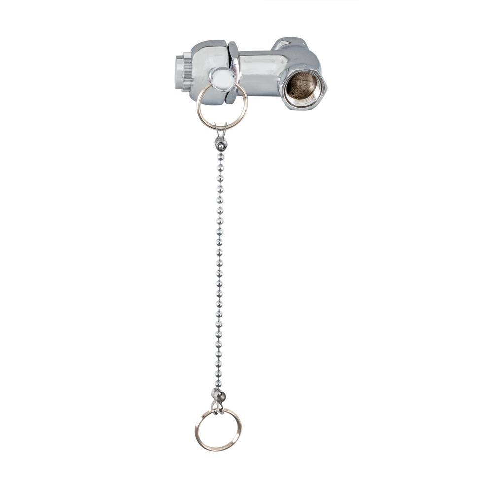 Chrome Brass Self-Closing Pull Chain Shower Valve