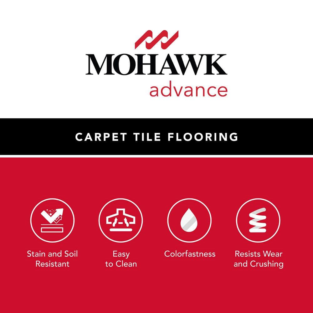 Mohawk Advance 24" x 24" Carbon Nylon Carpet Tiles