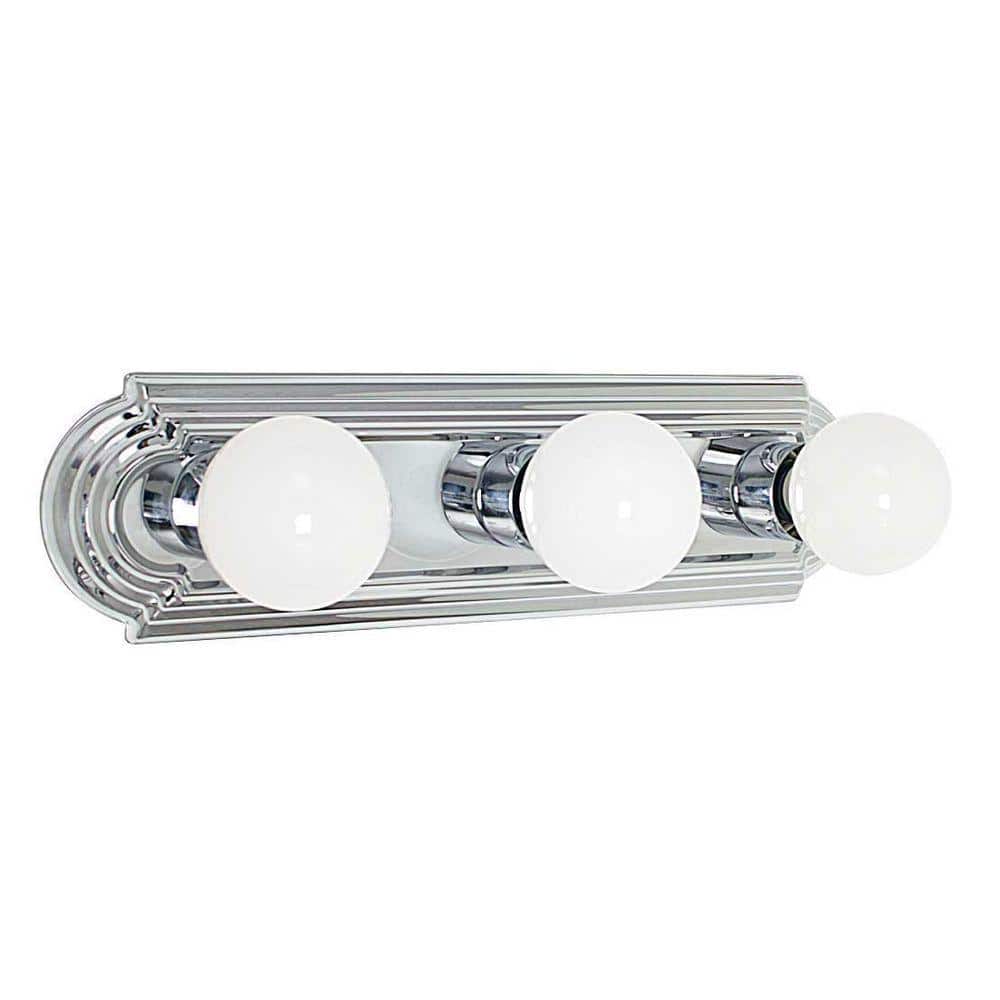 Luminance Sunset Lighting F3540-15 Three Light Vanity ? Dimmable ? With Polished Chrome Finish