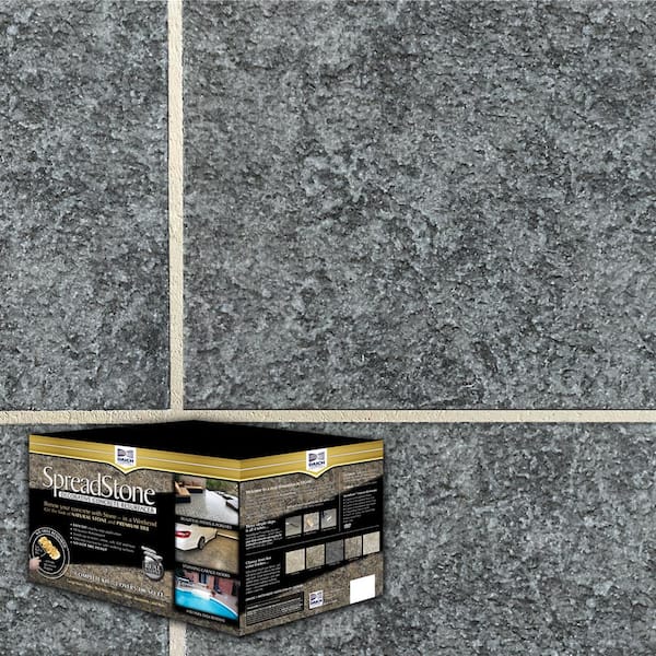 SpreadStone 10 Gal. Midnight Slate Satin Interior/Exterior 400 sq.ft. Decorative Concrete Resurfacing Kit