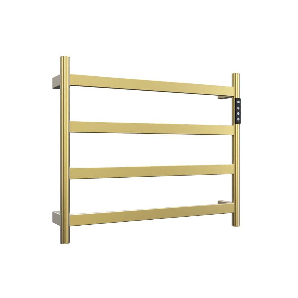 Avex 4-Bar Plug-In & Hardwire Wall Mounted Towel Warmer with Intelligent Touch Screen Timer in Brushed Gold price history on PriceWatchPro