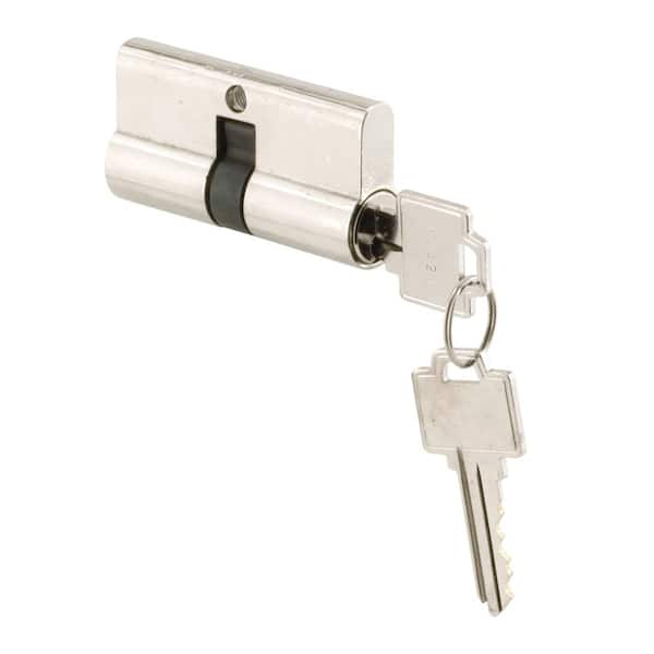 CRL Polished Brass Keyed Cylinder/Thumbturn Combo | Mortise Cylinder