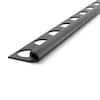 TrimMaster Black 3/8 in. x 98-1/2 in. PVC Bullnose Tile Edging Trim ...