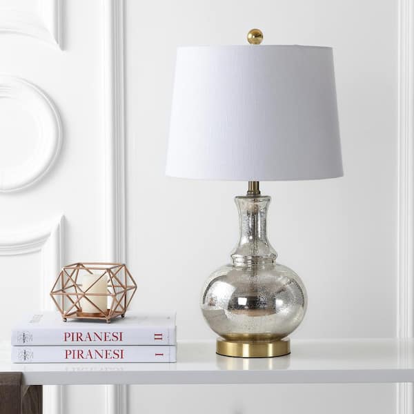 Artichoke 25.5 Glass LED Table Lamp, Mercury Silver (Set of 2) by JONATHAN  Y - Bed Bath & Beyond - 20750389