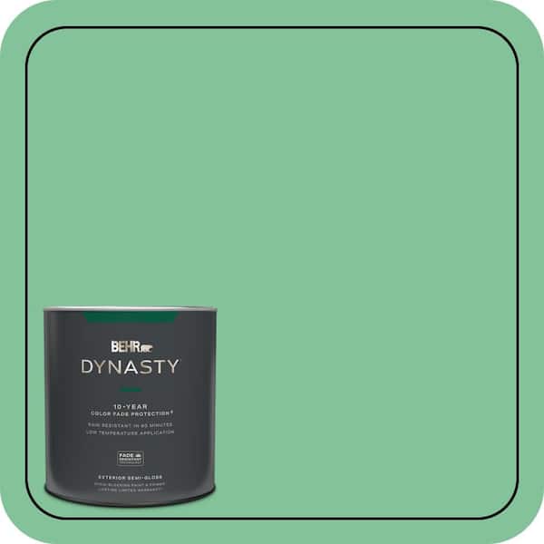 BEHR DYNASTY 1 qt. #P410-4 Willow Hedge Semi-Gloss Enamel Exterior Stain-Blocking Paint & Primer