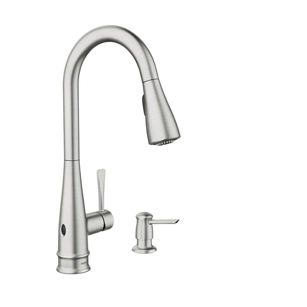 MOEN Birchfield Touchless Single-Handle Pull-Down Sprayer Kitchen ...