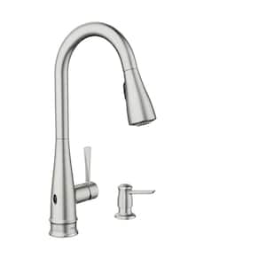 Birchfield Touchless Single-Handle Pull-Down Sprayer Kitchen Faucet in Spot Resist Stainless