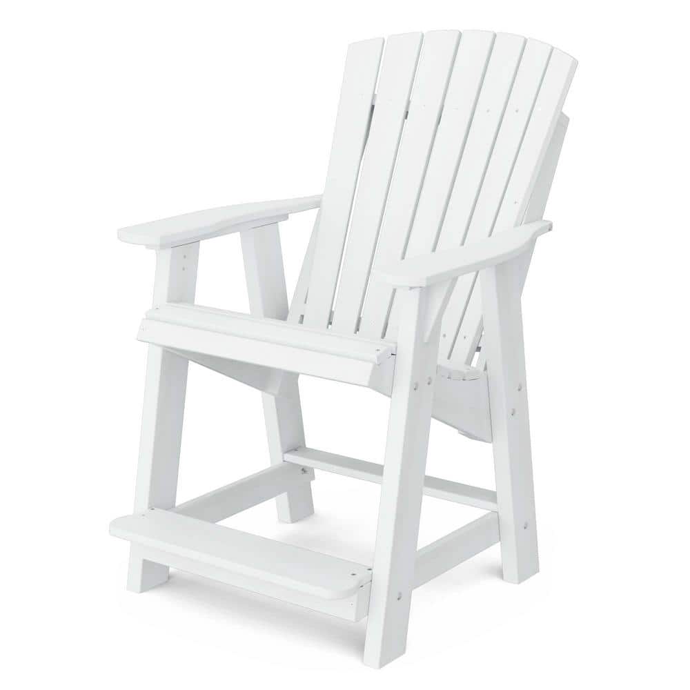 Heritage White Plastic Outdoor High Adirondack Chair price history on PriceWatchPro