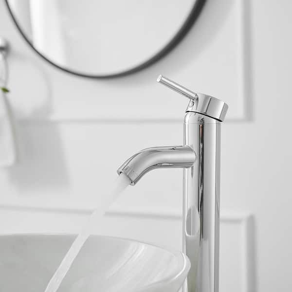 Single Handle Vessel Bathroom Faucet in Chrome 752LF