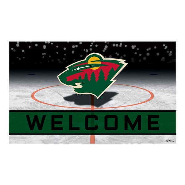 FANMATS NHL - Minnesota Wild 18 in. x 30 in. Rubber Door Mat