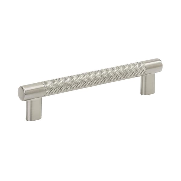 Amerock Bronx 6-5/16 in. (160mm) Modern Satin Nickel Bar Cabinet Pull