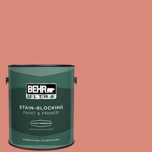 BEHR ULTRA 1 gal. #M170-5 Indian Sunset Extra Durable Semi-Gloss Enamel Interior Paint & Primer