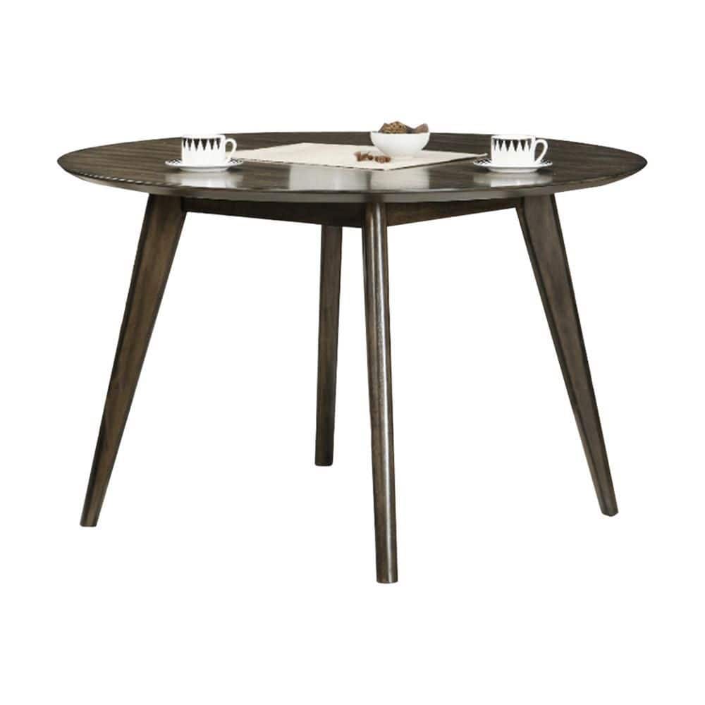 Roxy Walnut Brown Wood 47.64 in. 4 Legs Dining Table Seats 4